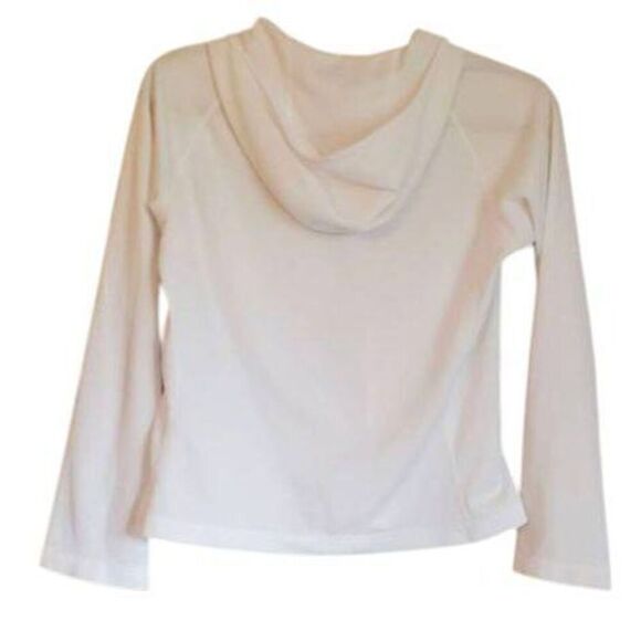 ATHLETA Waffle Knit Hoodie in White Size Small - Picture 3 of 3